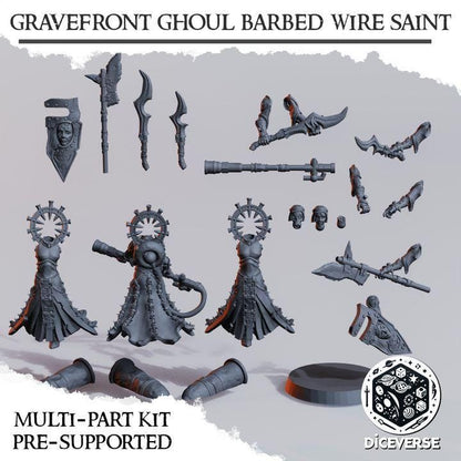 Grimdark Trench Proxy Miniatures – Ghoul Barbed Wire