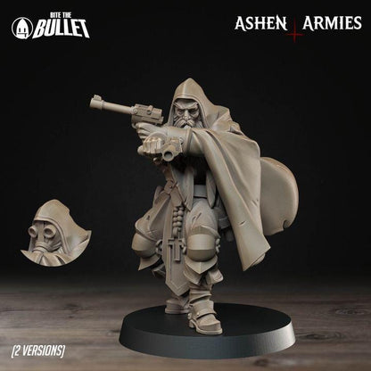 Grimdark Trench Warfare Proxy Miniatures – Red Armor Infantry & Support Set – 32mm Resin Warband