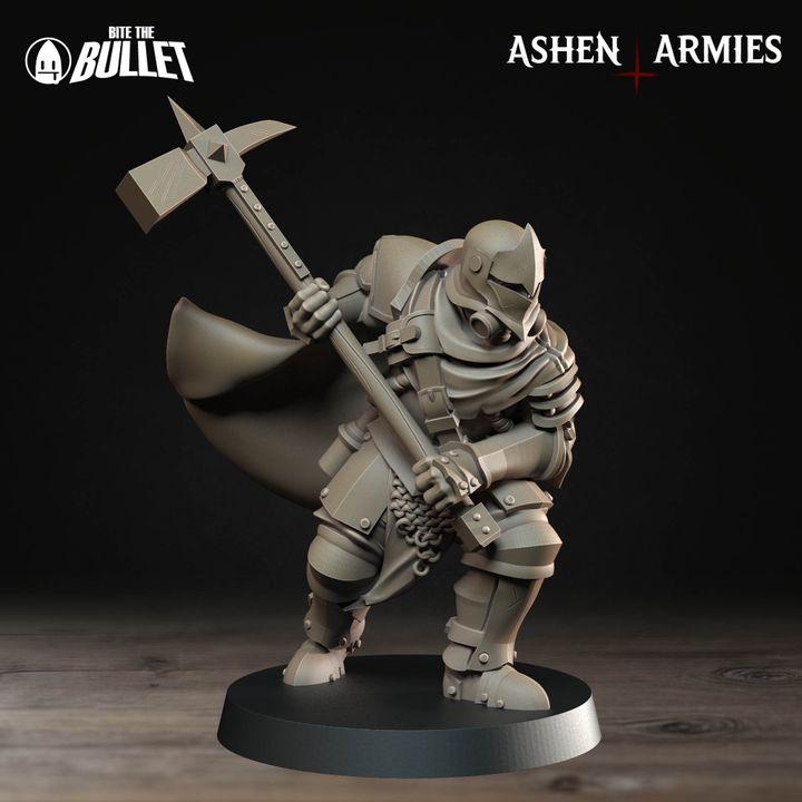 Grimdark Trench Warfare Proxy Miniatures – Red Armor Infantry & Support Set – 32mm Resin Warband