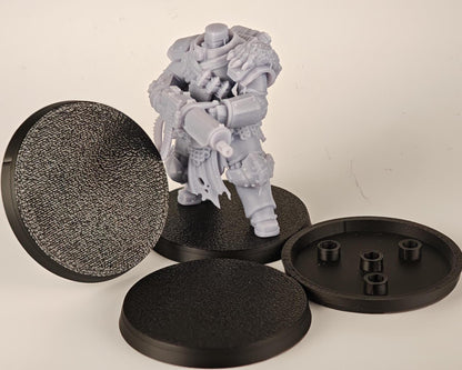 40mm Wargaming Bases Magnet Ready - Tabletop Miniature Bases with Magnet Holes - Round Bases for War Gaming Armies