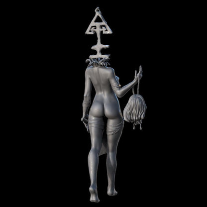 Grimdark Trench Warfare Sexy Choristress Proxy Miniature – Cult Legion Support Character | Tabletop Wargame Compatible