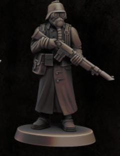 Grimdark Trench Proxy Miniatures – Trooper Infantry Set by Hydraworkshop