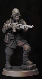 Grimdark Trench Proxy Miniatures – Trooper Infantry Set by Hydraworkshop