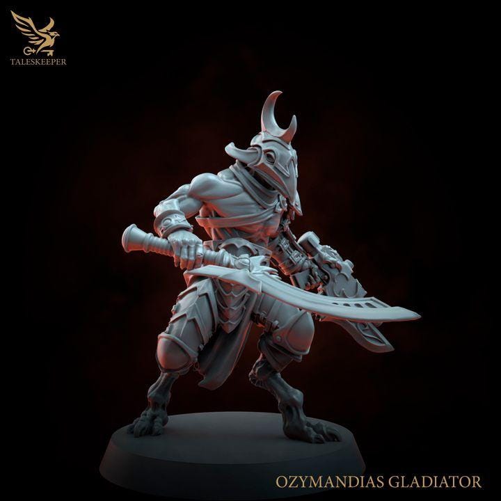 Ozymandias Gladiators Warband - 32mm Resin Miniatures - Grimdark Tabletop Wrgame Army - RPG Mini Set DnD