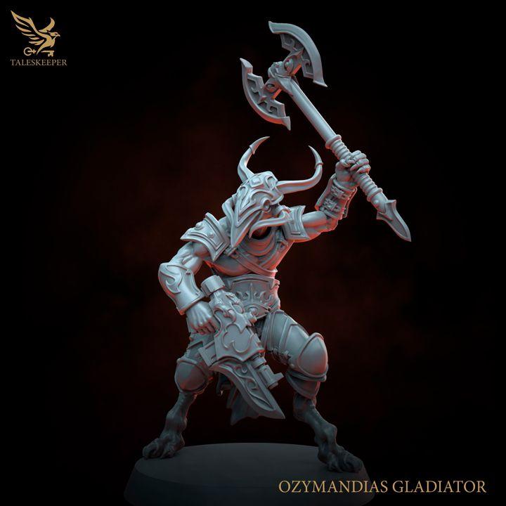 Ozymandias Gladiators Warband - 32mm Resin Miniatures - Grimdark Tabletop Wrgame Army - RPG Mini Set DnD