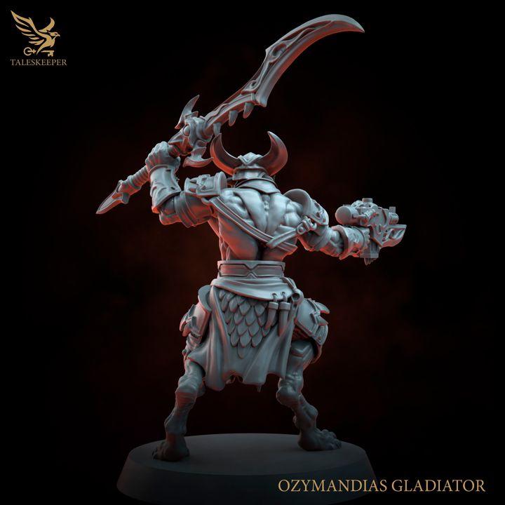 Ozymandias Gladiators Warband - 32mm Resin Miniatures - Grimdark Tabletop Wrgame Army - RPG Mini Set DnD