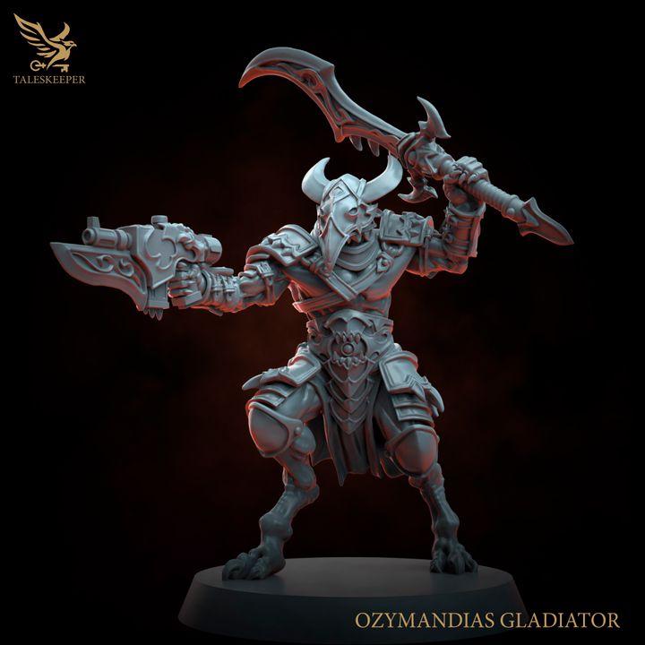Ozymandias Gladiators Warband - 32mm Resin Miniatures - Grimdark Tabletop Wrgame Army - RPG Mini Set DnD