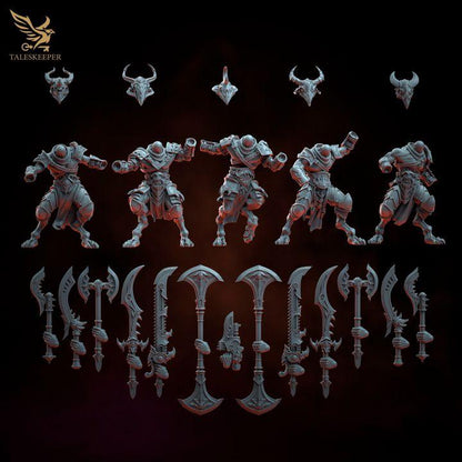 Ozymandias Gladiators Warband - 32mm Resin Miniatures - Grimdark Tabletop Wrgame Army - RPG Mini Set DnD