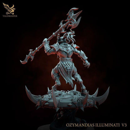 Ozymandias Illuminati - 32mm Resin Miniatures - Grimdark Tabletop Wrgame Army - RPG Mini Set DnD