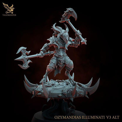 Ozymandias Illuminati - 32mm Resin Miniatures - Grimdark Tabletop Wrgame Army - RPG Mini Set DnD