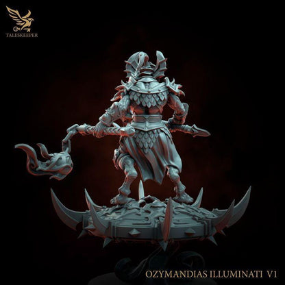 Ozymandias Illuminati - 32mm Resin Miniatures - Grimdark Tabletop Wrgame Army - RPG Mini Set DnD