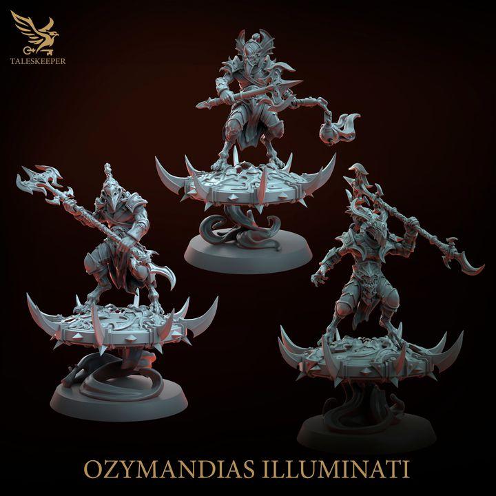 Ozymandias Illuminati - 32mm Resin Miniatures - Grimdark Tabletop Wrgame Army - RPG Mini Set DnD