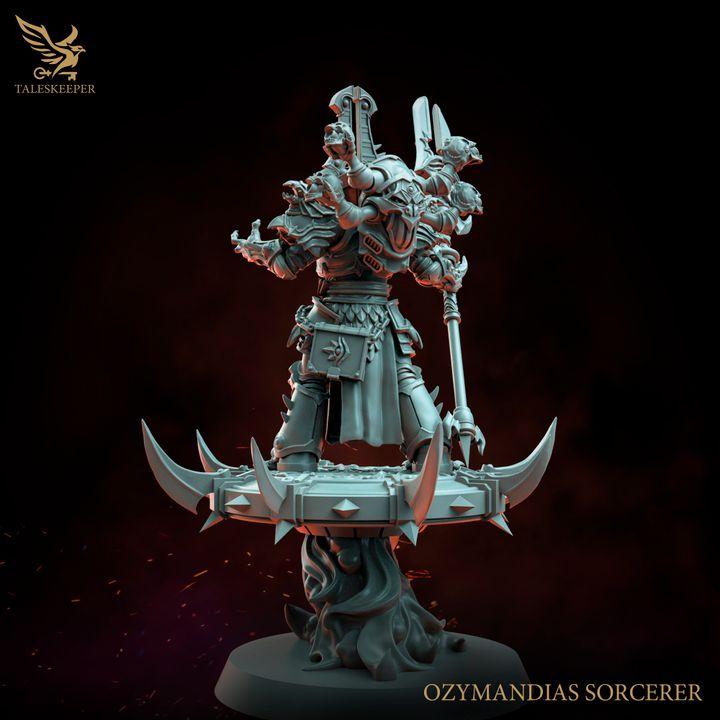 Ozymandias Sorcerer - 32mm Resin Miniatures - Grimdark Tabletop Wrgame Army - RPG Mini Set DnD