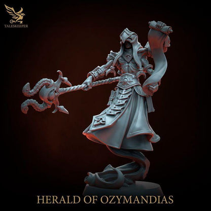 Ozymandias Herald - 32mm Resin Miniatures - Grimdark Tabletop Wargame Army - RPG Mini Set DnD