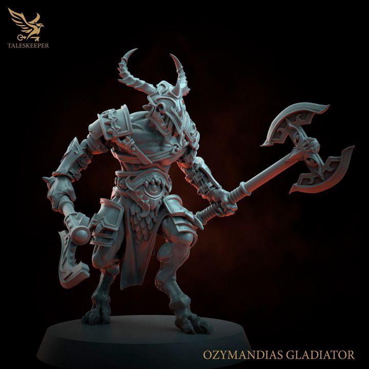 Ozymandias Gladiators Warband 2 - 32mm Resin Miniatures - Grimdark Tabletop Wargame Army - RPG Mini Set DnD