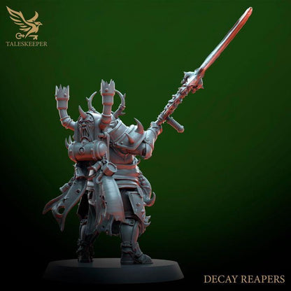Decay Reapers - 32mm Resin Miniatures - Grimdark Tabletop Wrgame Army - RPG Mini Set DnD