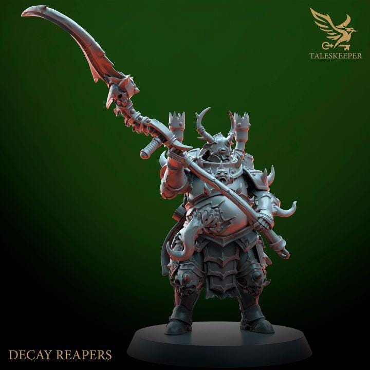 Decay Reapers - 32mm Resin Miniatures - Grimdark Tabletop Wrgame Army - RPG Mini Set DnD