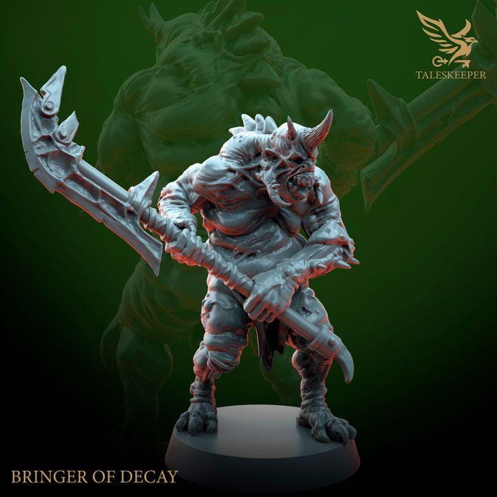 Bringers of Decay A - 32mm Resin Miniatures - Grimdark Tabletop Wrgame Army - RPG Mini Set DnD