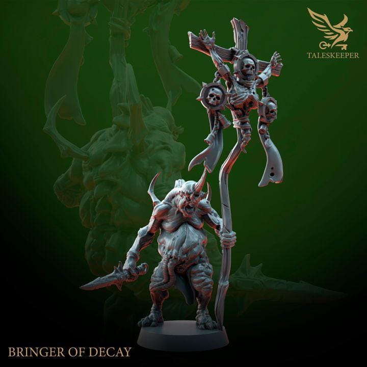 Bringers of Decay A - 32mm Resin Miniatures - Grimdark Tabletop Wrgame Army - RPG Mini Set DnD