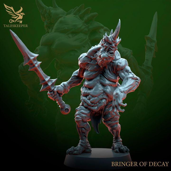 Bringers of Decay A - 32mm Resin Miniatures - Grimdark Tabletop Wrgame Army - RPG Mini Set DnD