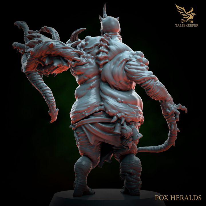 Pox Herald - 32mm Resin Miniatures - Grimdark Tabletop Wrgame Army - RPG Mini Set DnD