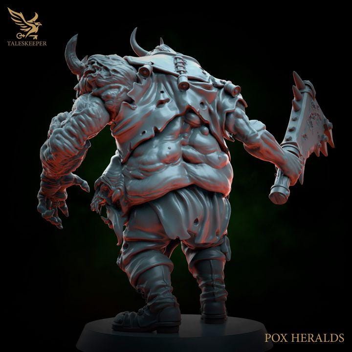 Pox Herald - 32mm Resin Miniatures - Grimdark Tabletop Wrgame Army - RPG Mini Set DnD