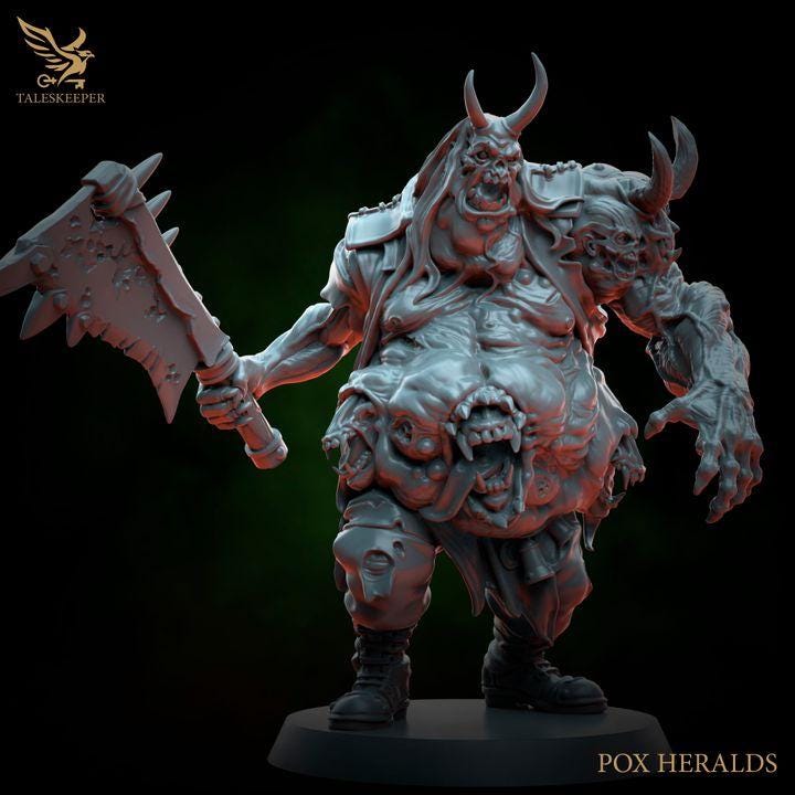 Pox Herald - 32mm Resin Miniatures - Grimdark Tabletop Wrgame Army - RPG Mini Set DnD