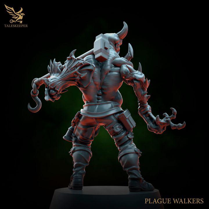 Plague Walkers - 32mm Resin Miniatures - Grimdark Tabletop Wargame Army - RPG Mini Set DnD