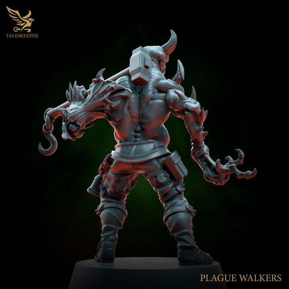 Plague Walkers - 32mm Resin Miniatures - Grimdark Tabletop Wargame Army - RPG Mini Set DnD