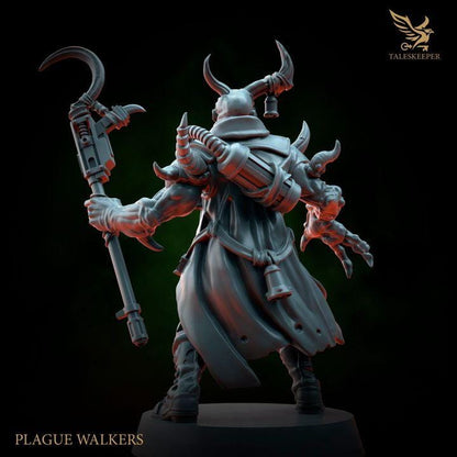 Plague Walkers - 32mm Resin Miniatures - Grimdark Tabletop Wargame Army - RPG Mini Set DnD
