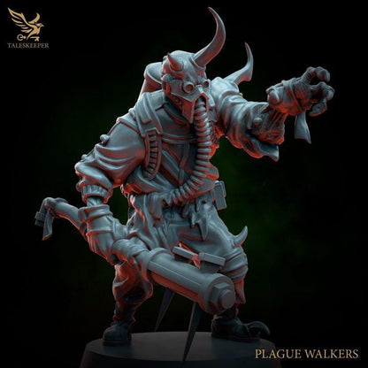 Plague Walkers - 32mm Resin Miniatures - Grimdark Tabletop Wargame Army - RPG Mini Set DnD