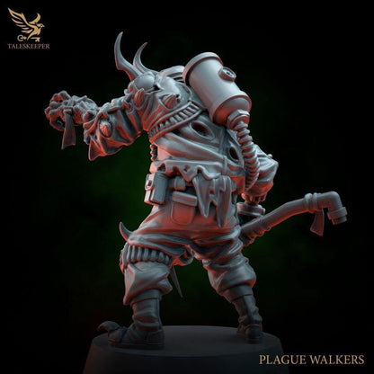 Plague Walkers - 32mm Resin Miniatures - Grimdark Tabletop Wargame Army - RPG Mini Set DnD