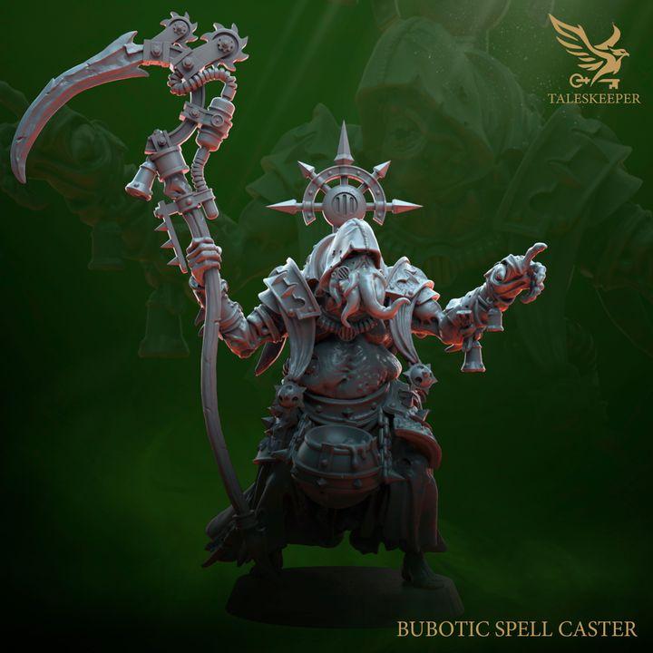 Decay Bubotic Spell Caster - 32mm Resin Miniatures - Grimdark Tabletop Wrgame Army - RPG Mini Set DnD