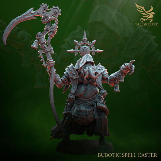 Decay Bubotic Spell Caster - 32mm Resin Miniatures - Grimdark Tabletop Wrgame Army - RPG Mini Set DnD