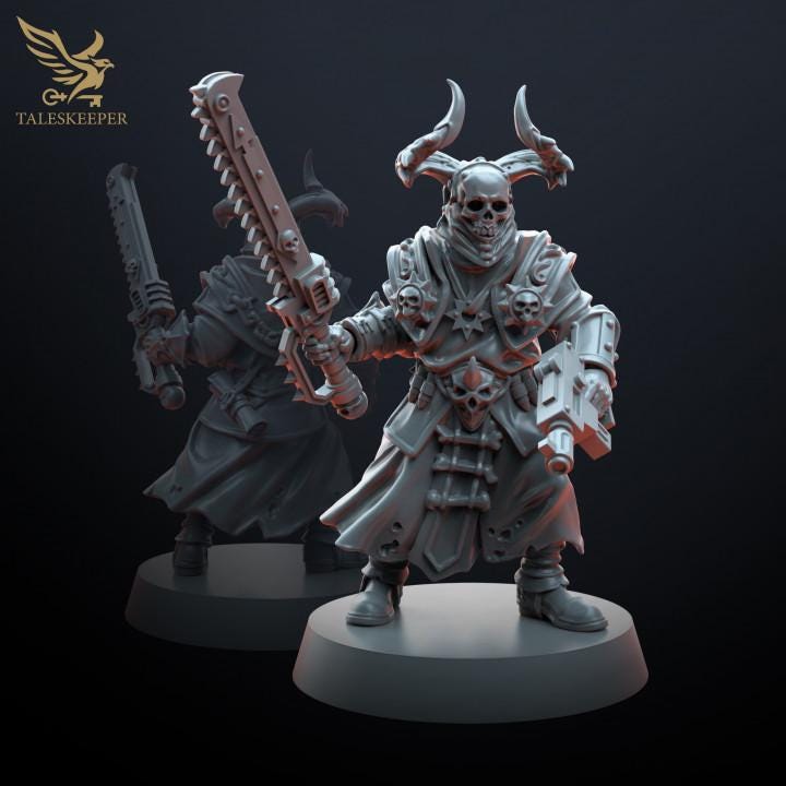 Harbringers of Despair - 32mm Resin Miniatures - Grimdark Tabletop Wrgame Army - RPG Mini Set DnD