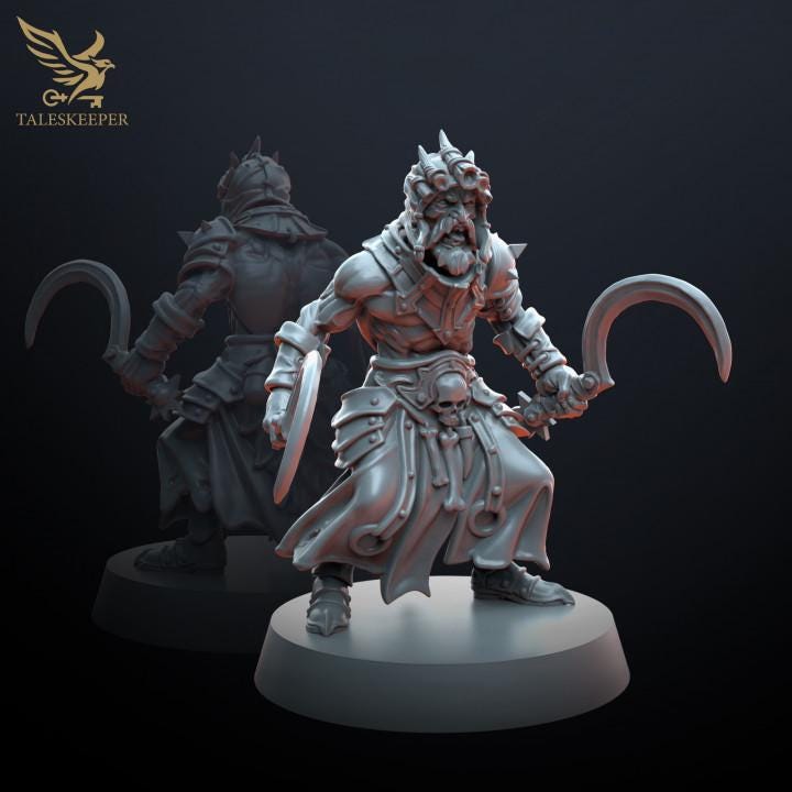 Harbringers of Despair - 32mm Resin Miniatures - Grimdark Tabletop Wrgame Army - RPG Mini Set DnD