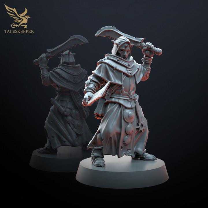 Harbringers of Despair - 32mm Resin Miniatures - Grimdark Tabletop Wrgame Army - RPG Mini Set DnD