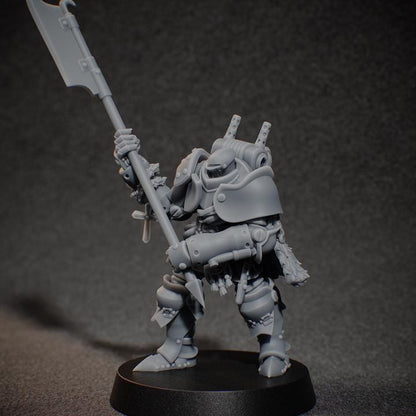 Grimdark Trench Proxy Miniature –Mechanical Alba Soldier – Tabletop Figure