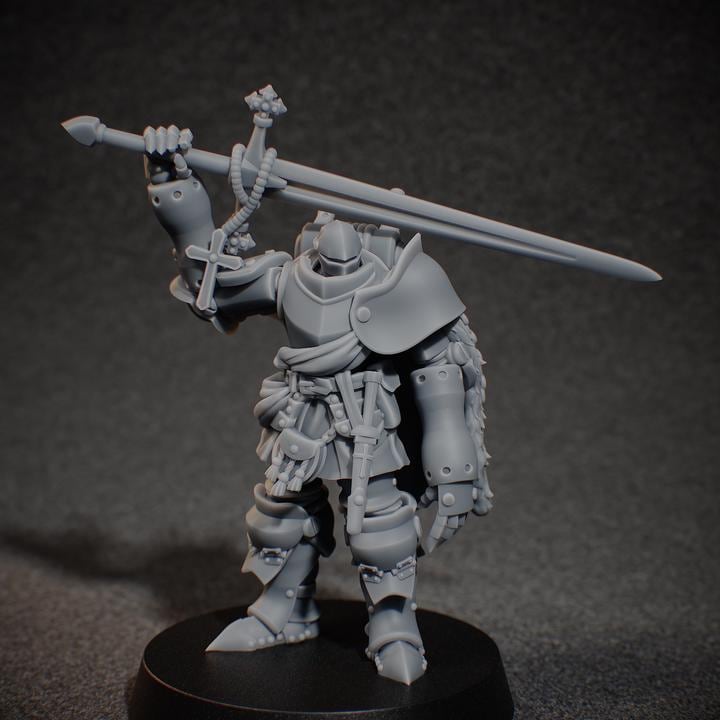 Grimdark Trench Proxy Miniature –Mechanical Alba Soldier – Tabletop Figure