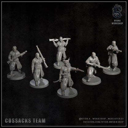 Grimdark Trench Proxy Miniatures – Cossacks Warband Expansion Set B