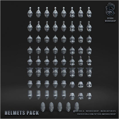 Grimdark Prussia Helmets Antioch(Only Gas Masks) –  Bit Pack Set Proxy Miniatures for Tabletop Wargaming