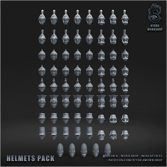 Grimdark Prussia Helmets Antioch(Only Gas Masks) –  Bit Pack Set Proxy Miniatures for Tabletop Wargaming
