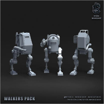Grimdark Weird War Proxy Miniature – Walker – Tabletop Figure