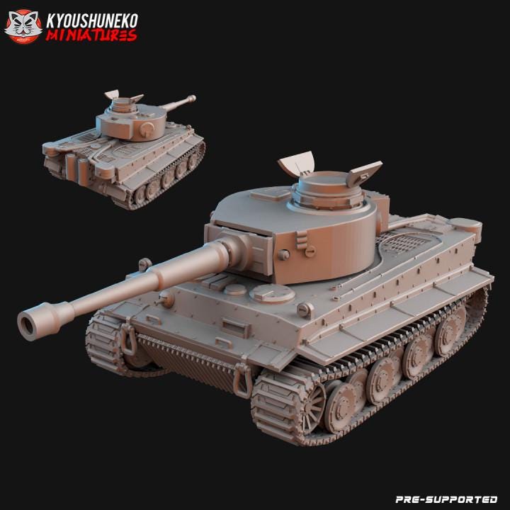 Weird War German Tiger Tank – Walker – 32mm Sci-Fi WWII Tabletop Proxies