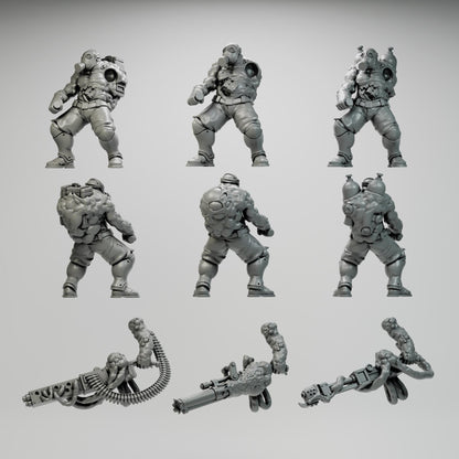 Grimdark Plague Knight Proxy Miniatures Range – 32mm Resin Wargaming Models