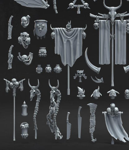 Sale - Grimdark Sci Fi Warfare Bit Set Plaque Decay –  Bit Pack Set Proxy Miniatures for Tabletop Wargaming
