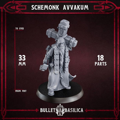 Grimdark Trench Warfare Proxy Miniatures – Holy Steel Cleric – 32mm Resin Warband