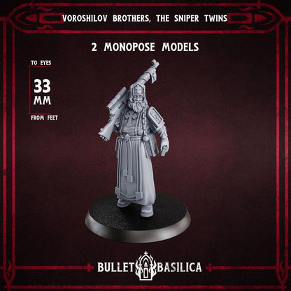 Grimdark Trench Warfare Proxy Miniatures – Holy Steel Sniper – 32mm Resin Warband