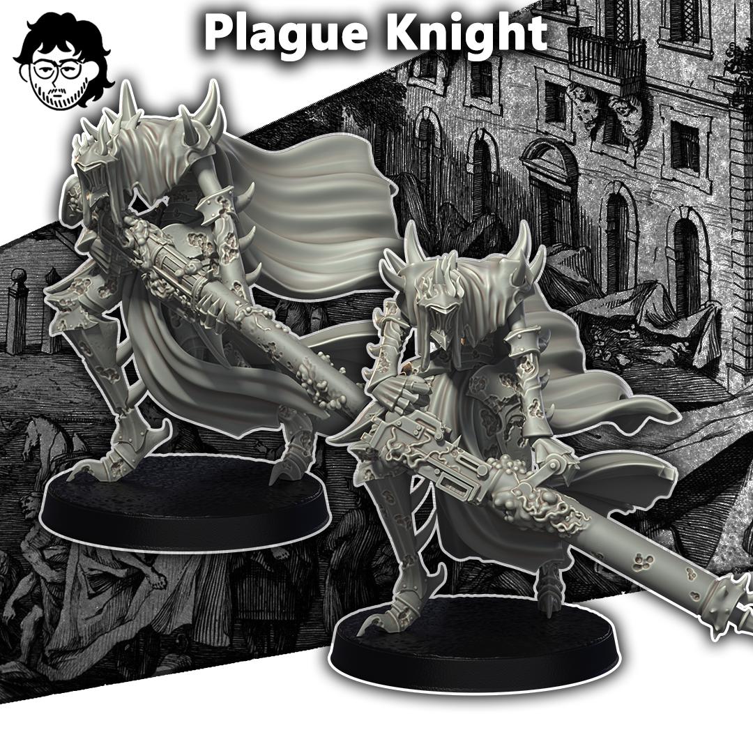 Grimdark Trench Warfare Plague Knight A Proxy Miniatures – 32mm Resin Wargaming Models