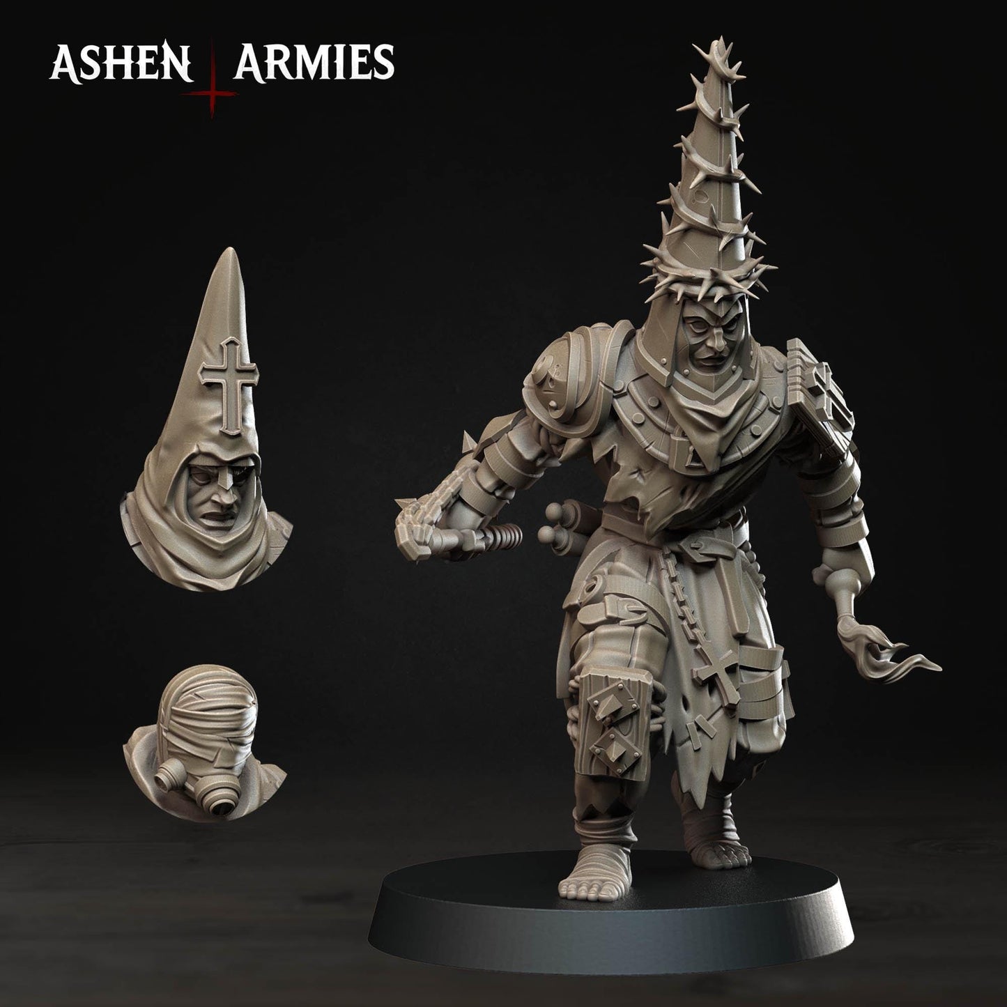 22 Minitures Grimdark Trench Warfare Proxy Miniatures – Pilgrims Expansion Set Ashen Armies